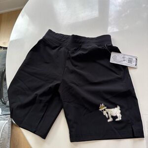 Black Goat USA Apparel Boys Black Athletic Shorts Large